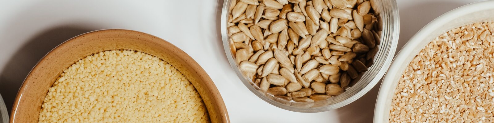 Bowls with different nuts