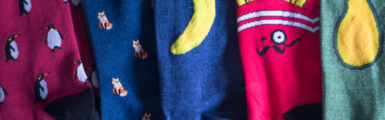 Socks with funny designs